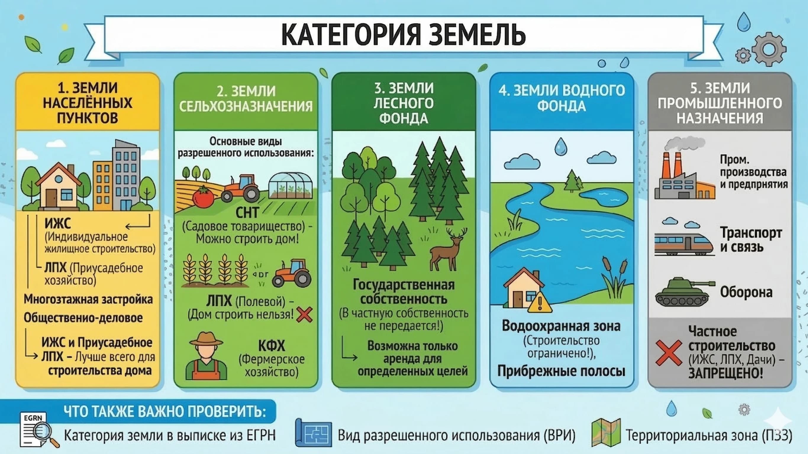 Категории земель в Калининградской области: какие бывают и что можно делать