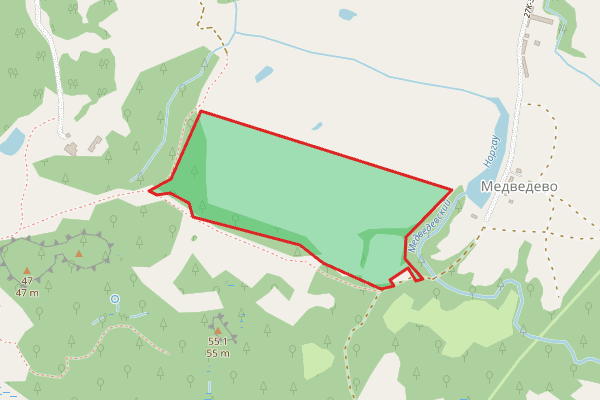Участок 1996 сот. (19.96 гектар) (СХ) пос. Медведево